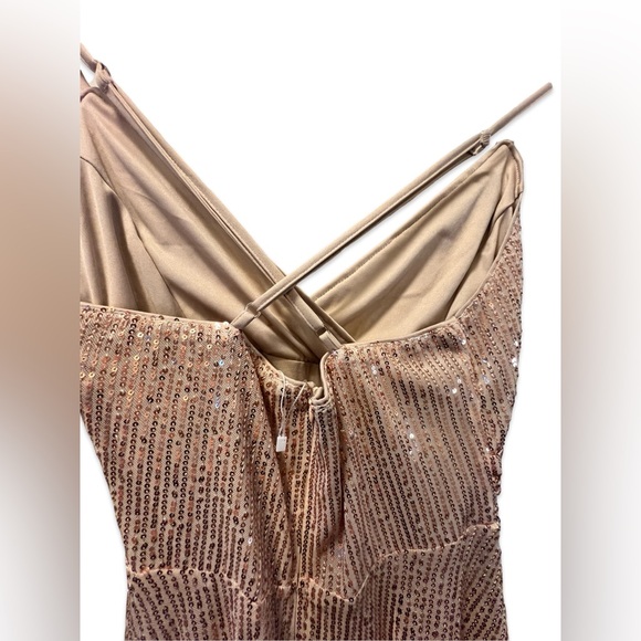 NWT MD&M Gold Dress - Picture 3 of 7